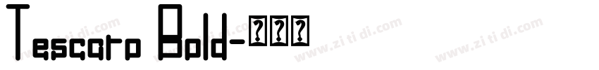 Tescaro Bold字体转换